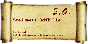 Steinmetz Odília névjegykártya